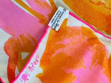 Vera Pink and Orange Floral Scarf